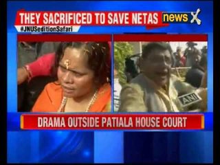 Sadhvi Prachi reaches JNU campus