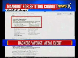 JNU Central Library website hacked, traitors threatened