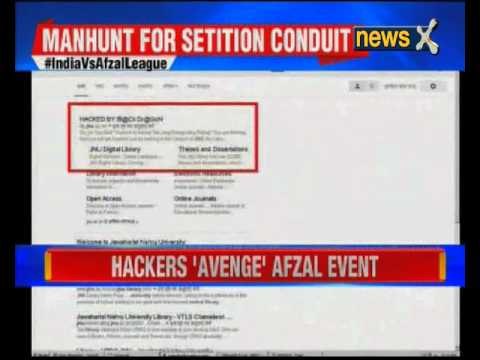 JNU Central Library website hacked, traitors threatened