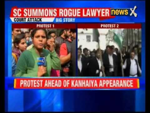 JNU Row: Lawyer raised Vande Matram slogans in Court.