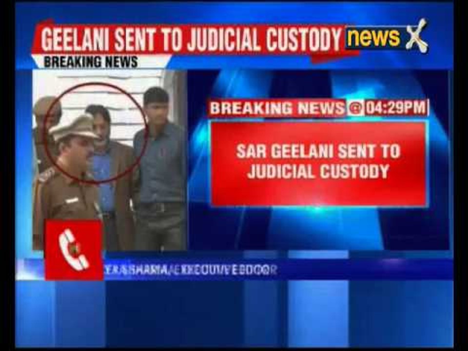 SAR Geelani sent 14 days judicial custody