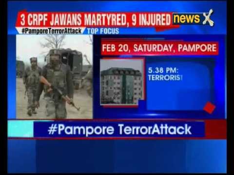 Terrorists target CRPF convoy in Pampore, Jammu and Kashmir