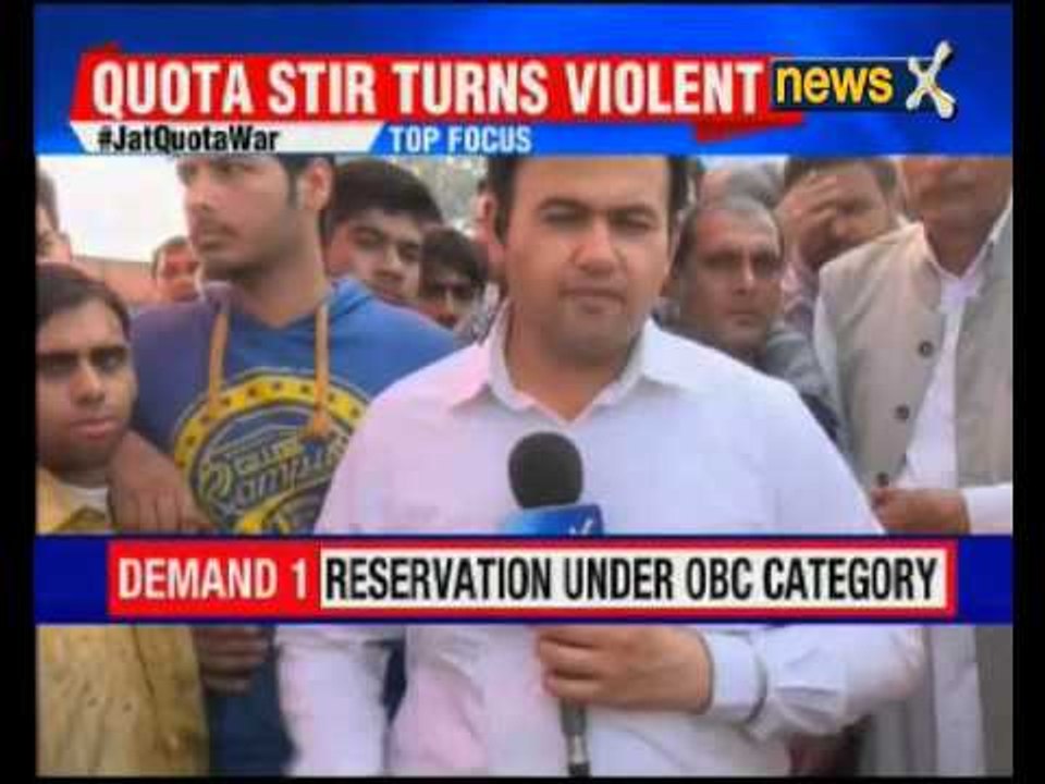 Jat students protest at DU