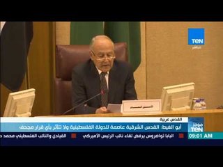 موجزTeN | أبو الغيط: القدس الشرقية عاصمة الدولة الفلسطينية ولا تتأثر بأي قرار مجحف