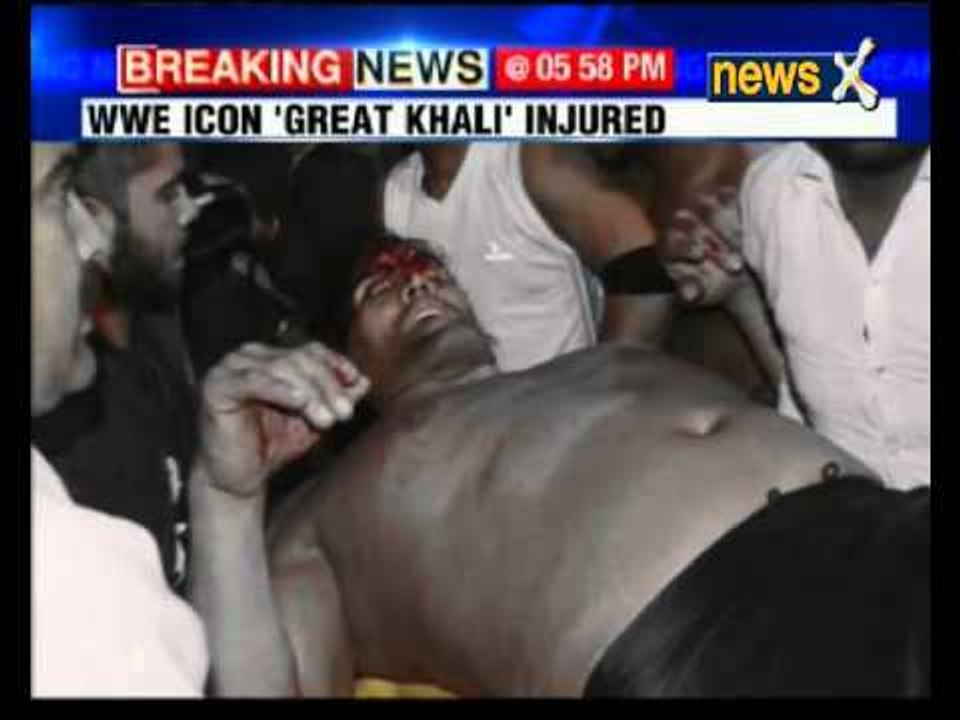 Great Khali injured during wrestling match