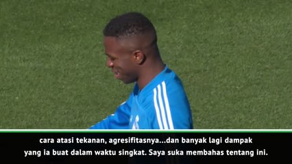 Solari puji perkembangan Vinicius