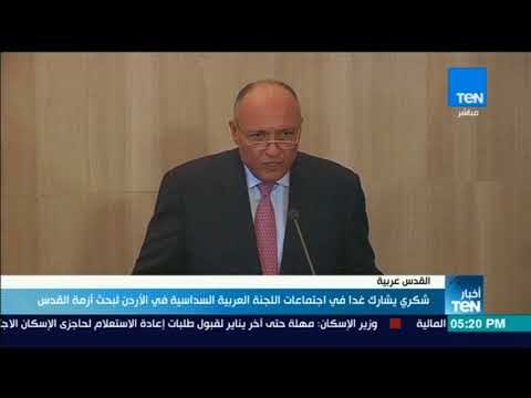 أخبارTeN | شكري يشارك غدًا في اجتماعات اللجنة العربية السداسية في الأردن لبحث أزمة القدس