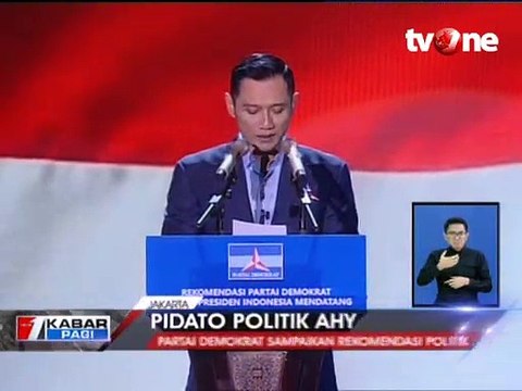 Pidato AHY, Presiden Terpilih Harus Bawa Perubahan
