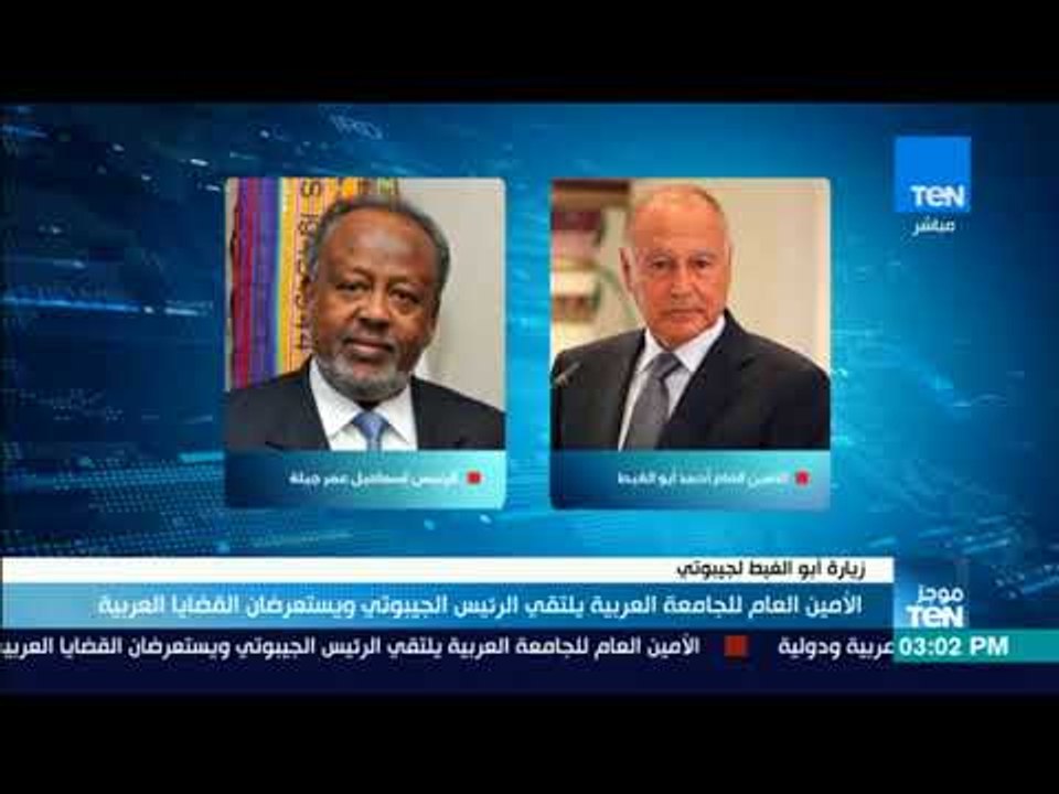 موجزTeN - الأمين العام للجامعة العربية يلتقي الرئيس الجيبوتي و يستعرضان القضايا العربية