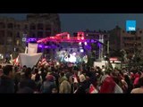 احتفالات المصريين فى  روكسي بمصر الجديدة بفوز الرئيس السيسي بفترة رئاسية ثانية