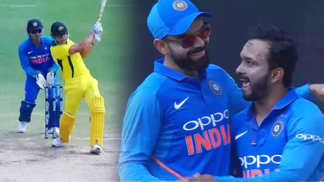 India Vs Australia 1st ODI: Kedar Jadhav gets crucial breakthrough, removes Stoinis| वनइंडिया हिंदी