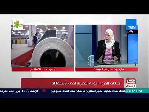 مصر في أسبوع | د. مها أبو زيد رئيس المنطقة الحرة الإعلامية بوزارة الاستثمار وحوار حول المناطق الحرة