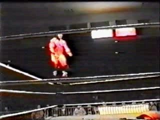 (WWE) Brock Lesner does a shooting star press in OVW