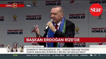 Başkan Erdoğan, sesiyle sonuna kadar eşlik etti