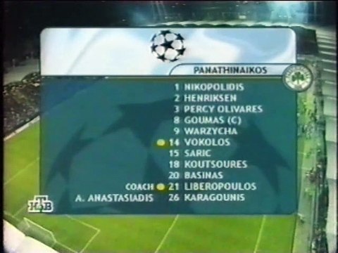 Sturm Graz v. Panathinaikos 14.02.2001 Champions League 2000/2001 highlights
