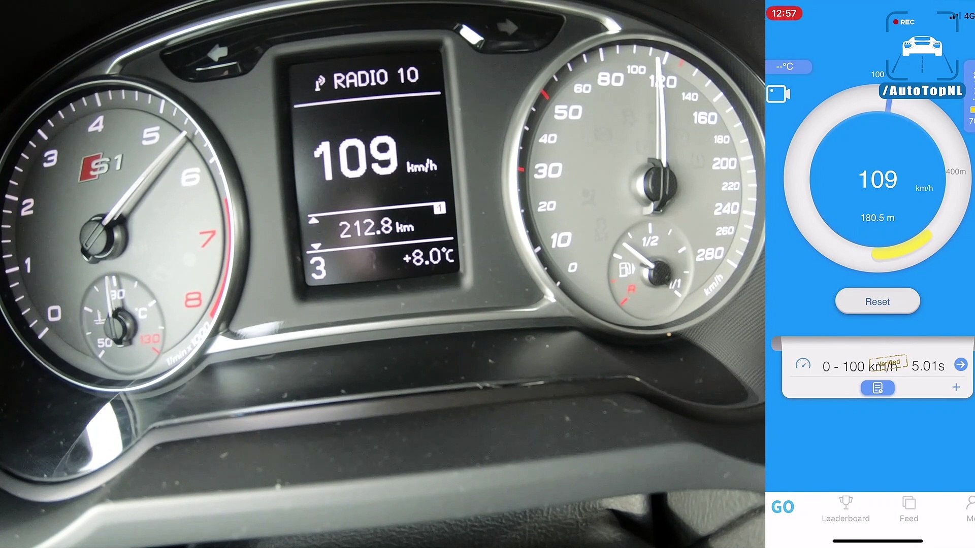 320HP AUDI S1 2.0 TFSI ACCELERATION & TOP SPEED 0-257km/h by AutoTopNL