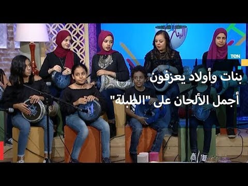 بنات وأولاد بقرقة معهد "قيثارة" يعزفون أجمل الألحان على "الطبلة"
