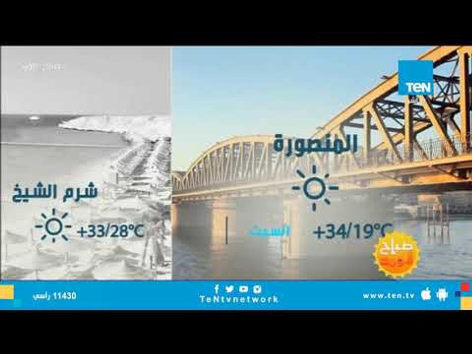 تعرف على حالة الطقس ليوم السبت 22 سبتمبر 2018