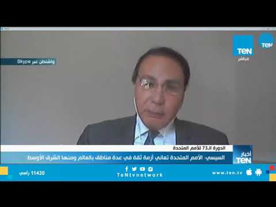 أستاذ العلوم السياسية: السيسي ركز في كلمته على تهديد الإرهاب للدول الوطنية