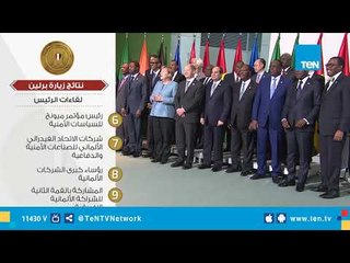 نتائج زيارة الرئيس السيسي للعاصمة الألمانية برلين