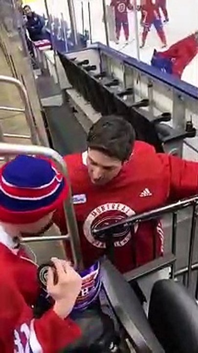 Montreal Canadiens goalie meets young fan, 11, who lost mother to cancer, fulfilling her dying wish