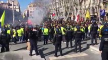 Acte XVI des gilets jaunes - Marseille :  les manifestants sont arrivés devant la préfecture