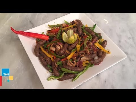 سجق بالهريسة ودبس الرمان على طريقة الشيف غادة مصطفى