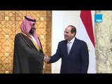 مراسم استقبال ولي العهد السعودي محمد بن سلمان.. كل أخٍ عربيٍ أخي