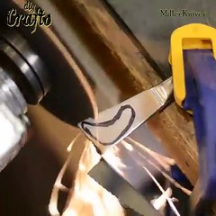 Making a folding coin knife