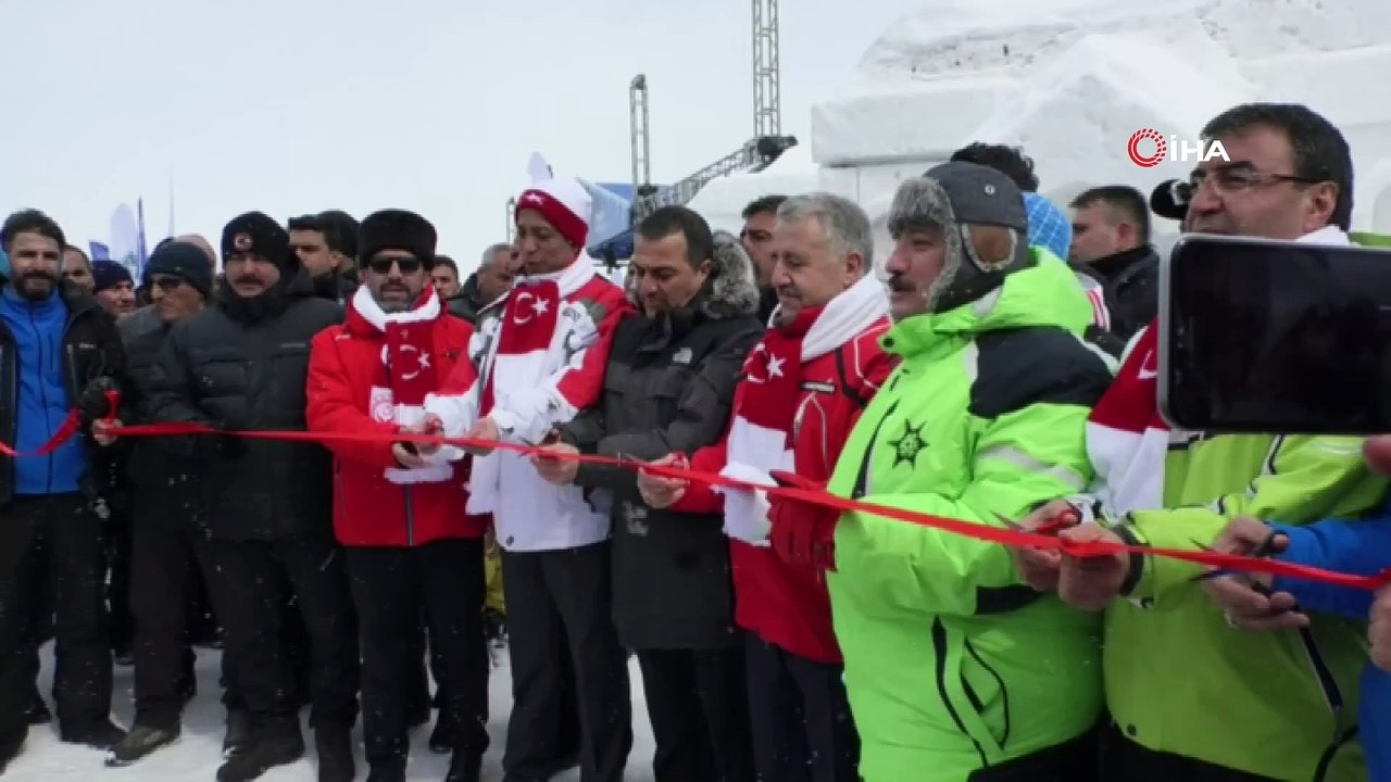 Sarıkamış’ta kış festivali başladı...Festival alanı havadan görüntülendi