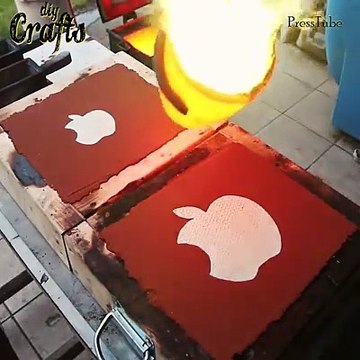 Casting brass apple fidget spinner from bullet shells