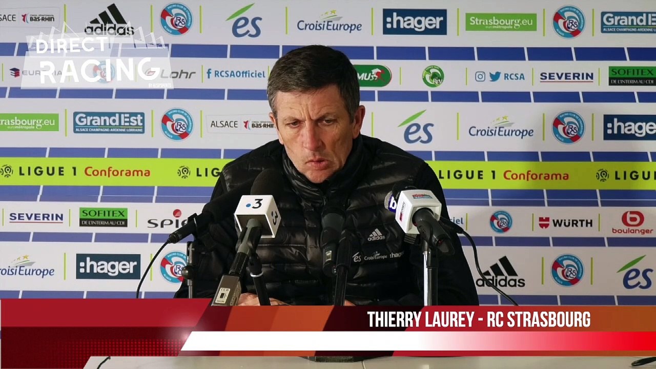Thierry Laurey avant Nice - Strasbourg