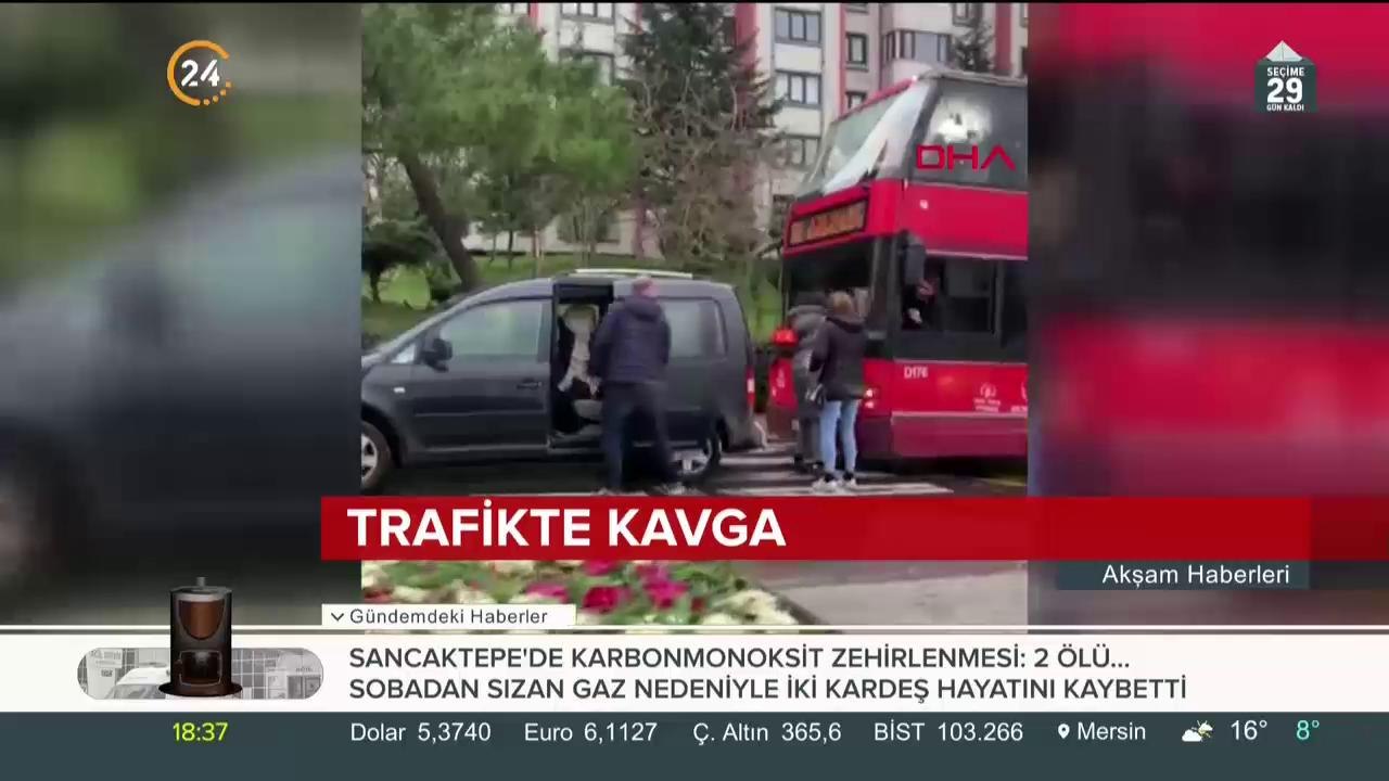 Trafikte kavga