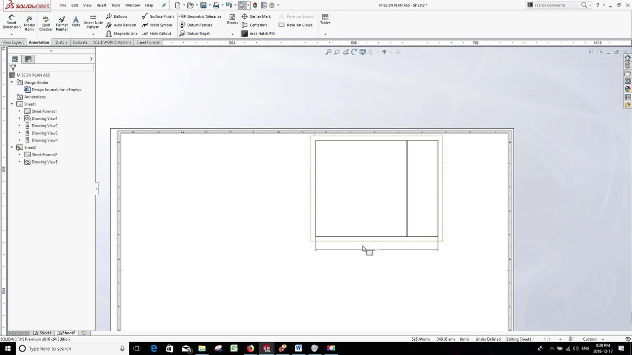 LCM - SOLIDWORKS FRANCAIS – LA MISE EN PLAN PARTIE 2