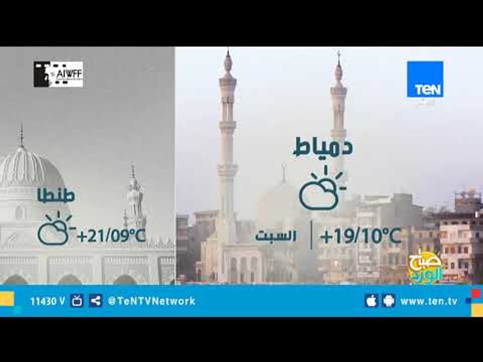 حالة الطقس ودرجات الحرارة العظمى والصغرى ليوم ا...