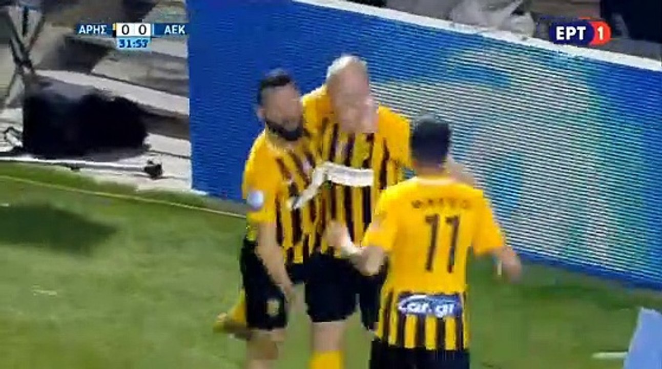 1-0 Daniel Larsson AMAZING Goal - Aris vs AEK 02.03.2019 [HD]