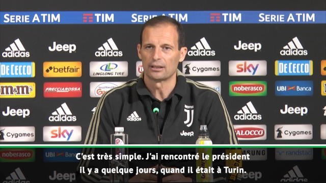Juventus - Allegri : Je suis profondément lié à la Juventus