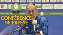 Conférence de presse FC Sochaux-Montbéliard - AS Nancy Lorraine (0-4) : Omar DAF (FCSM) - Alain PERRIN (ASNL) - 2018/2019