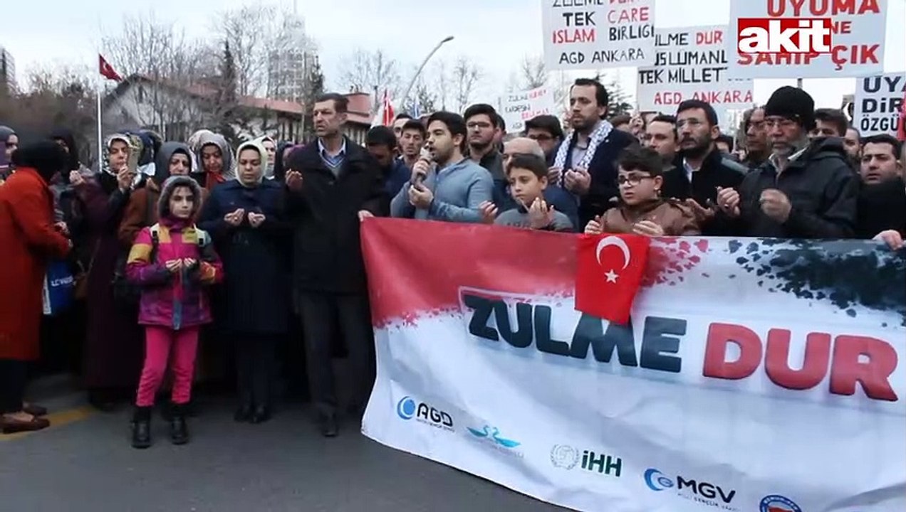 Mısır Büyükelçiliği'nde 'idam' protestosu: Müslüman uyuma kardeşine sahip çık!