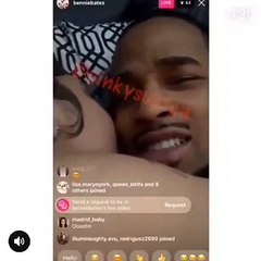 Bennie Bates, allegedly an old friend of 6ix9ine, shared a video of him with 6ix9ine's baby mama, Sara, on IG Live
