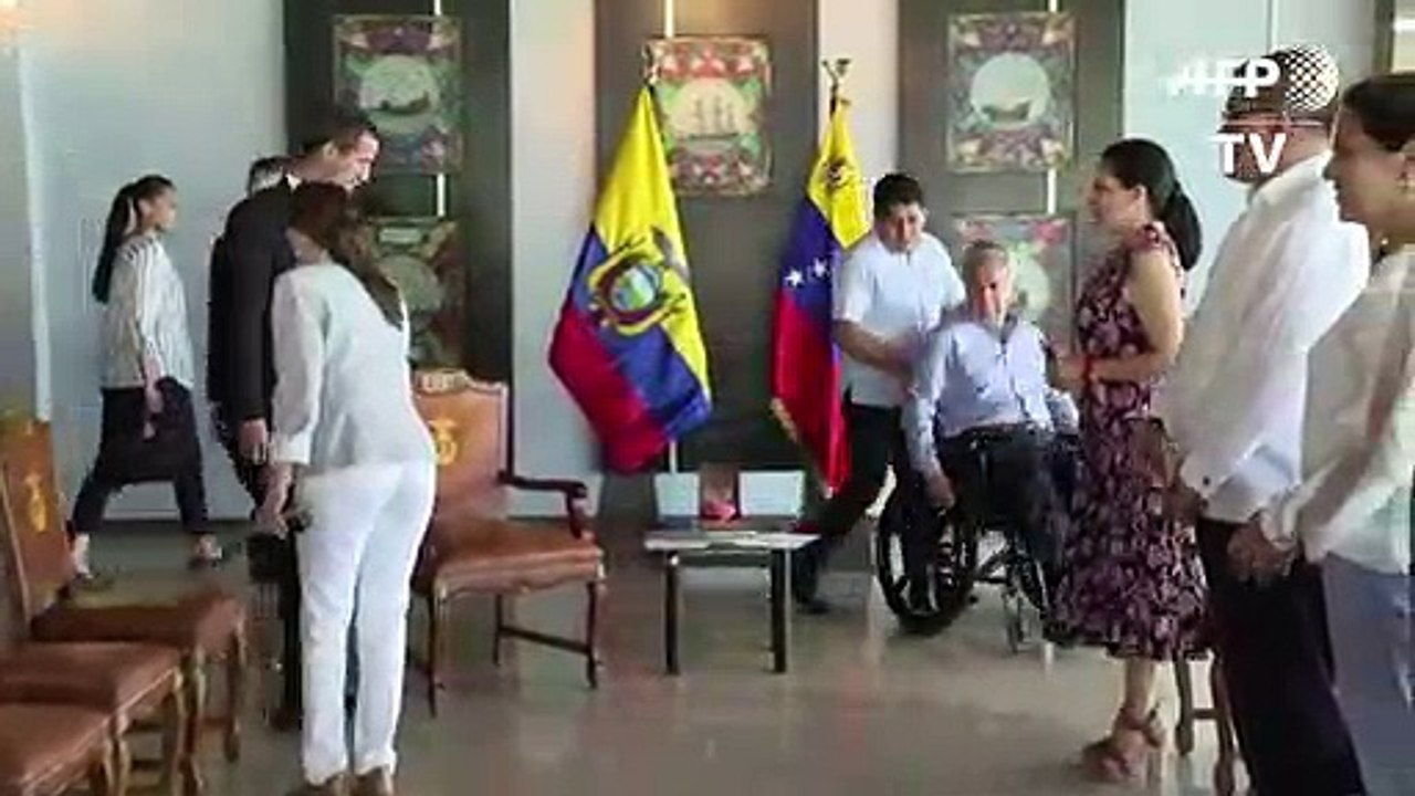 Guaidó se reúne en Ecuador con el presidente Moreno