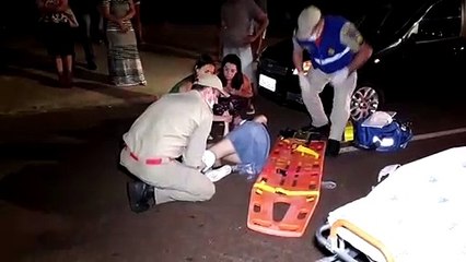 Mulher é atropelada na Av. Tito Muffato