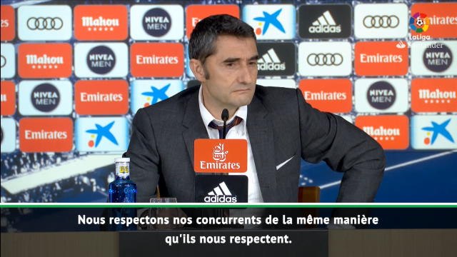 26e j. - Valverde : Nous devons continuer à nous battre