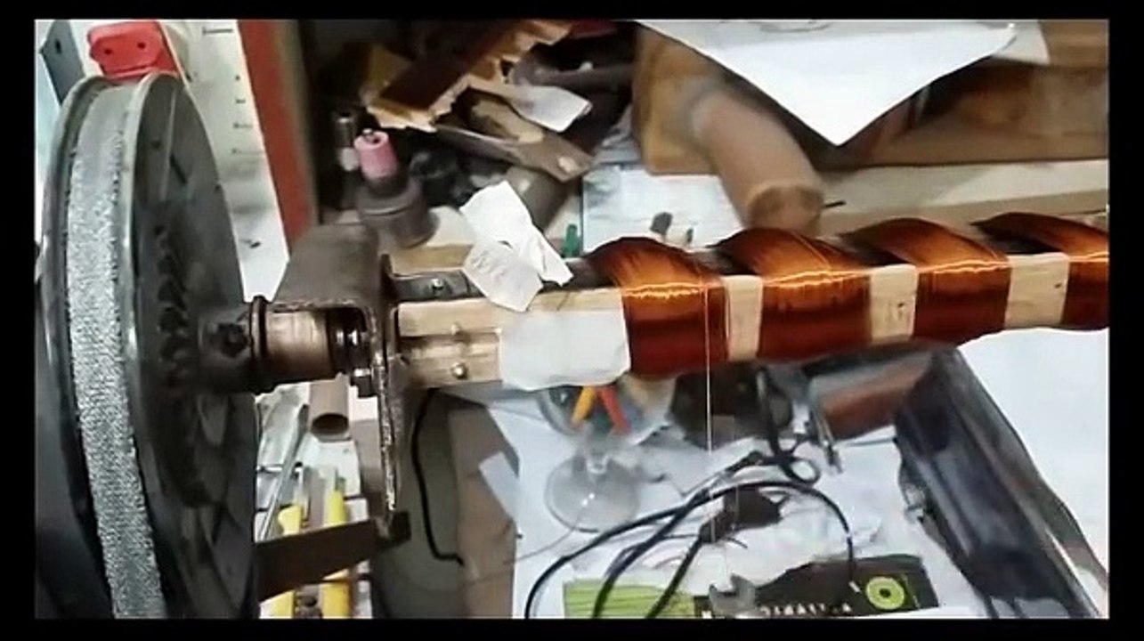 Como rebobinar motor de ventilador de mesa video 2