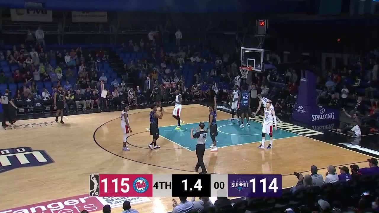 Hornets Assignee Dwayne Bacon Pours In Team-High 27 PTS For Greensboro Swarm