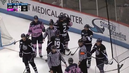ECHL Jacksonville Icemen 3 at South Carolina Stingrays 1