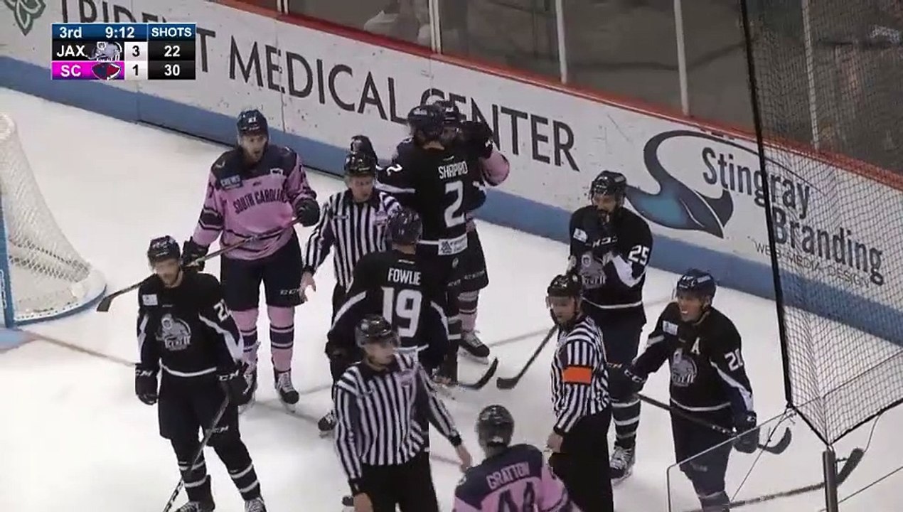 ECHL Jacksonville Icemen 3 at South Carolina Stingrays 1