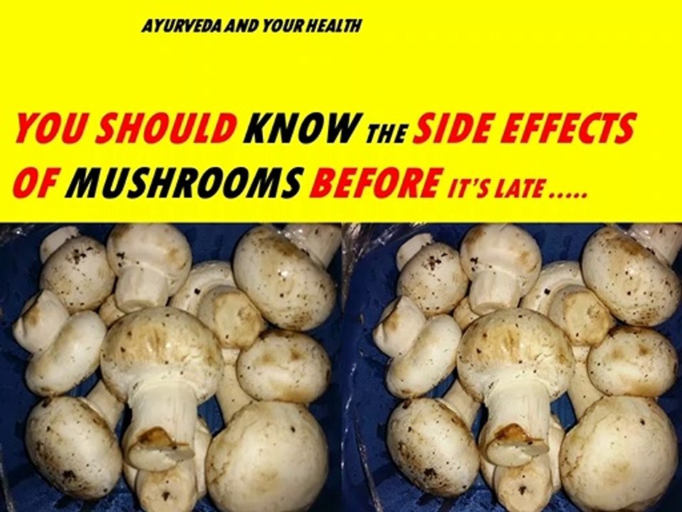 YOU SHOULD KNOW THE SIDE EFFECTS OF MUSHROOMS BEFORE IT’S LATE .....