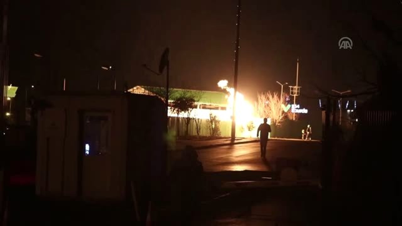 Doğal Gaz Dolum Tesisinde Yangın - Bolu