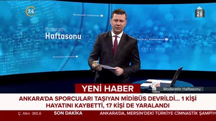 Ankara'da midibüs devrildi